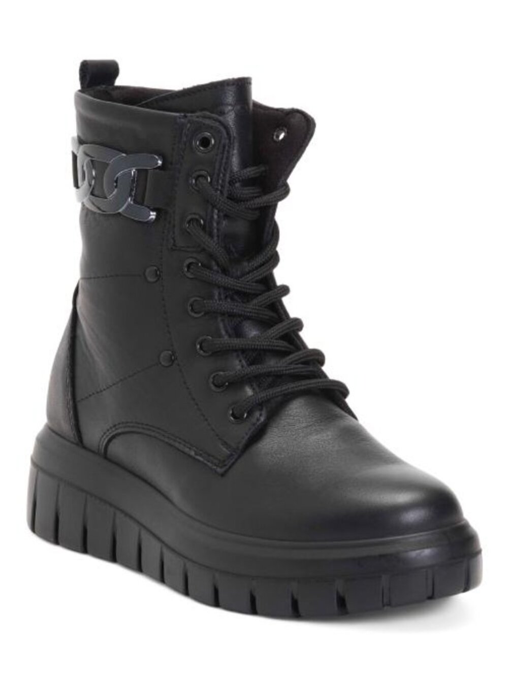 IGI&CO Made In Italy Leather Laced Up Booties
